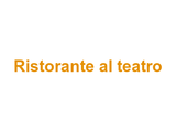 Ristorante al teatro Logo