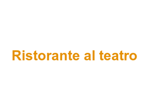 Ristorante al teatro Logo