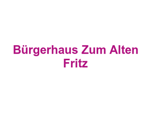 Bürgerhaus Zum Alten Fritz Logo