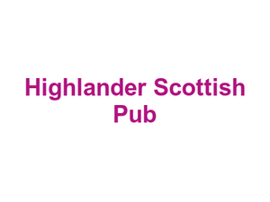 Highlander Scottish Pub Logo