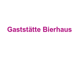 Gaststätte Bierhaus Logo
