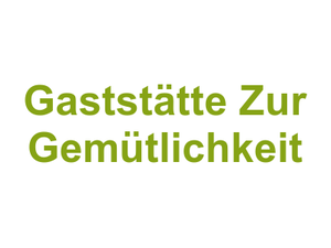 Gaststätte Zur Gemütlichkeit Logo